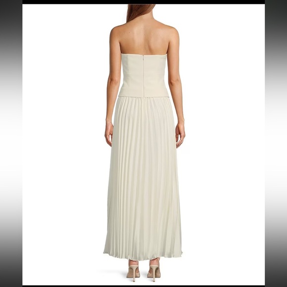 ANTONIO MELANI Strapless Cream Dress - Picture 2 of 6